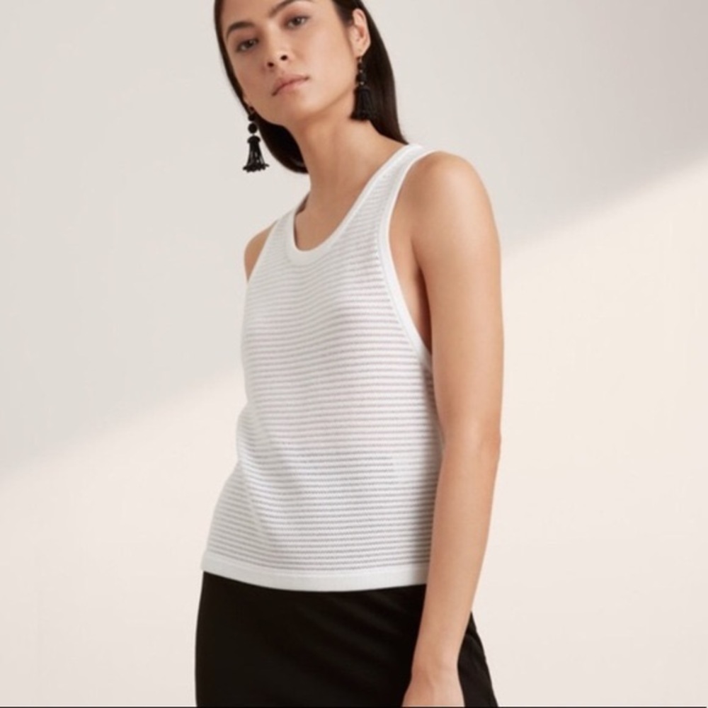 Aritzia | Tops | Babaton Arlik Knit Top | White | XXS